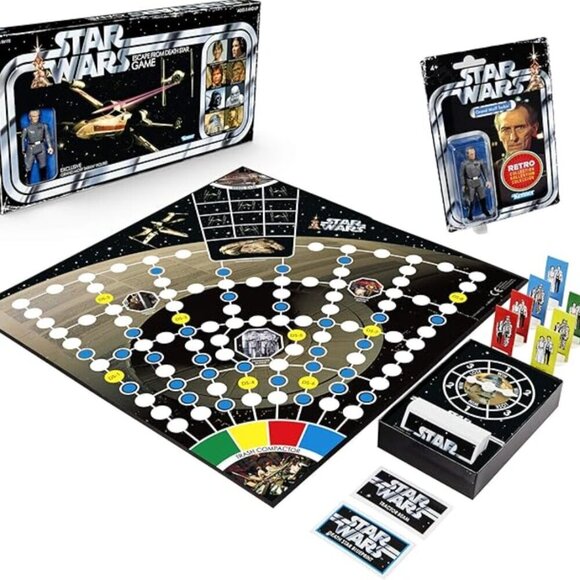 Hasbro Star Wars Escape from Death Star Board Game Exclusive Tarkin Figure Retro - Picture 2 of 6
